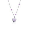 lapetra-lppc0019-zilveren-ketting-voor-kinderen-met-paarse-tulp-lengte-34-37-cm