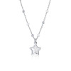 lapetra-lppc0025-zilveren-ketting-met-witte-ster-lengte-34-37-cm