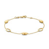 14-karaat-gouden-armband-met-glanzende-en-matte-ovaaltjes-lengte-19-cm