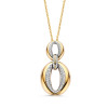 14-karaat-gouden-collier-met-2-brede-ovale-hangers-met-diamanten-032-crt-lengte-45-cm