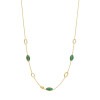 14-karaat-gouden-edelsteen-ketting-met-groene-smaragd-lengte-42-45-cm