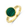 14-karaat-gouden-edelsteen-ring-met-groene-malachiet-en-twee-rijen-diamanten-10-5-mm-breed