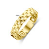 14-karaat-gouden-glanzende-schakelring-met-geometrisch-patroon-4-mm-breed