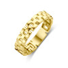 14-karaat-gouden-glanzende-schakelring-met-geometrisch-patroon-4-mm-breed