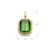 14-karaat-gouden-halo-hanger-met-groene-toermalijn-en-diamant-0-10-crt-8-5-mm-x-15-mm