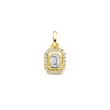 14-karaat-gouden-hanger-emerald-geslepen-diamant-en-halo-0-31-crt-6-5-mm-breed-hoogte-9-5-mm
