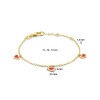 14-karaat-gouden-hartjes-armband-voor-meisjes-met-rode-emaille-lengte-11-12-cm