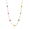 14-karaat-gouden-ketting-met-multicolor-zirkonias-en-bolletjes-lengte-45-cm