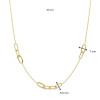 14-karaat-gouden-ketting-met-speelse-paperclip-schakels-glanzend-en-bewerkt-lengte-43-cm