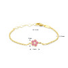 14-karaat-gouden-kinderarmband-met-roze-emaille-bloemetje-lengte-11-13-cm