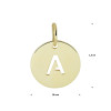 14-karaat-gouden-letter-hanger-rond-10-mm