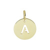 14-karaat-gouden-letter-hanger-rond-10-mm