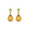 14-karaat-gouden-oorhangers-groen-peridoot-geel-oranje-citrien-en-diamant-0-19-crt-9-mm-x-21-mm