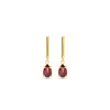 14-karaat-gouden-oorhangers-met-rode-granaat-in-druppelvorm-hoogte-19-mm