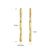 14-karaat-gouden-oorhangers-met-smalle-schakels-en-diamant-0-06-crt-2-5-mm-breed-hoogte-32-mm