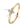 14-karaat-gouden-ring-met-bloem-van-5-diamanten-0-15-crt