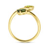 14-karaat-gouden-ring-met-organische-vormen-en-groene-toermalijn-peridoot-en-diamant