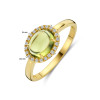 14-karaat-gouden-ring-met-peridoot-en-0-09-crt-diamant-10-5-mm-breed