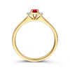 14-karaat-gouden-ring-met-rode-robijn-0-20-crt-en-diamant-0-07-crt-3-2-mm-breed