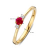 14-karaat-gouden-ring-met-rode-robijn-0-20-crt-en-diamant-0-07-crt-3-2-mm-breed