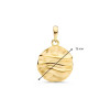 14-karaat-gouden-ronde-hanger-met-gehamerde-afwerking-diameter-13-mm