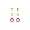 14-karaat-gouden-ronde-oorhangers-met-roze-opaal-en-rode-robijn-6-5-mm-x-22-mm