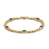 14-karaat-gouden-schakelarmband-met-ovale-saffier-robijn-en-smaragd-van-7-mm-lengte-19-cm