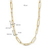 14-karaat-gouden-schakelketting-met-ronde-paperclipschakels-lengte-45-cm