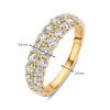 14-karaat-gouden-schakelring-met-3-diamanten-rijen-1-45-crt