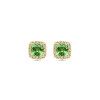 14-karaat-gouden-vierkante-oorknoppen-met-groene-tsavoriet-en-diamanten-0-18-crt-7-mm