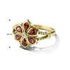 14-karaat-vintage-ring-met-granaat-bloem-en-diamant-0-03-crt