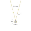 bicolor-14-karaat-ketting-met-0-25-crt-diamanten-hanger-van-9-mm-lengte-43-44-45-cm