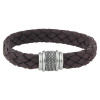bruine-leren-herenarmband-gevlochten-met-zilverkleurige-sluiting-12-mm-breed