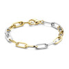 geel-en-witgouden-armband-met-ankerschakels
