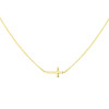 glanzende-goudkleurige-ketting-met-kruis-hanger-1-mm-breed-lengte-40-45-cm