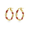 gold-plated-gedraaide-oorringen-met-rode-emaille-diameter-22-5-mm