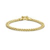 gold-plated-gourmet-armband-5-8-mm-breed-lengte-19-cm