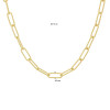 gold-plated-ketting-met-ovale-gedraaide-paperclip-schakels-4-3-mm-breed-lengte-40-44-cm