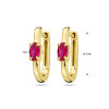 gold-plated-ovale-stekeroorringen-met-rode-zirkonia-3-mm-hoogte-14-5-mm