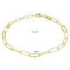 gold-plated-paperclip-armband-3-8-mm-breed-lengte-16-19-cm