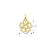 gouden-hartjes-bloem-hanger