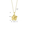 gouden-ketting-met-bloem-mat-glanzend