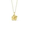 gouden-ketting-met-bloem-mat-glanzend