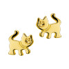gouden-kinder-oorbellen-met-poes-14-krt