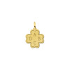 gouden-klaver-hanger-bolletjes-relief-en-vier-initialen