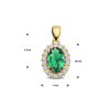 gouden-ovale-hanger-met-groene-en-transparante-zirkoniastenen-7-mm-x-13-mm