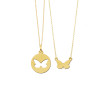 gouden-vlinder-ketting-set