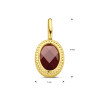 ovale-gouden-hanger-met-rode-granaat-en-bolletjes-7-5-mm-x-14-mm