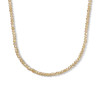 schakelketting-met-oranje-glazen-kralen-en-zilveren-sluiting-3-mm-breed-lengte-40-44-cm