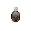 zilveren-hanger-met-bruine-rookkwarts-en-transparante-zirkonia-8-mm-breed-hoogte-13-mm